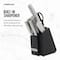 Farberware Edgekeeper 11-Piece Stainless Steel Knife Block Set